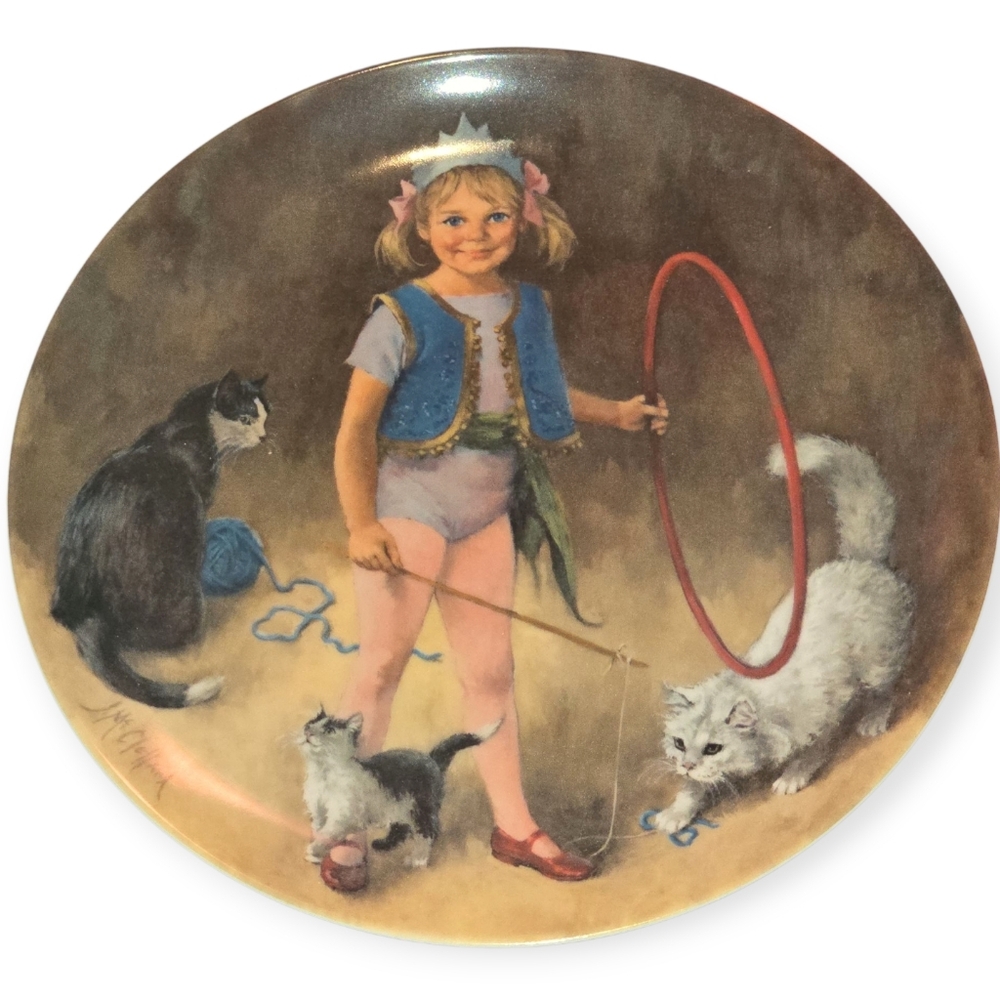 Vintage 1983 John McClelland Collector's Plate "Maggie The Animal Trainer"